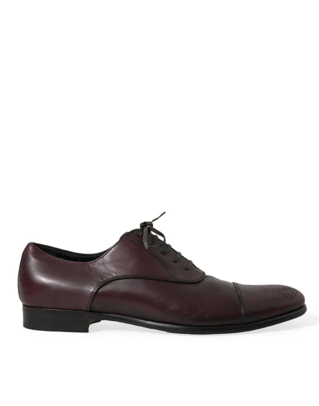 Dolce & Gabbana Elegant  Leather Derby Men's Shoes