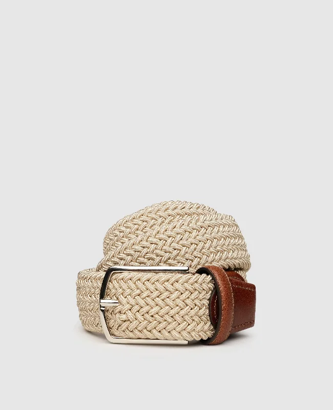 Braided Belt - Beige