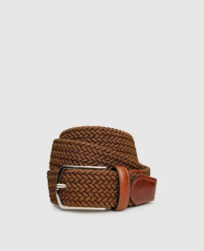 Braided Belt - Brown