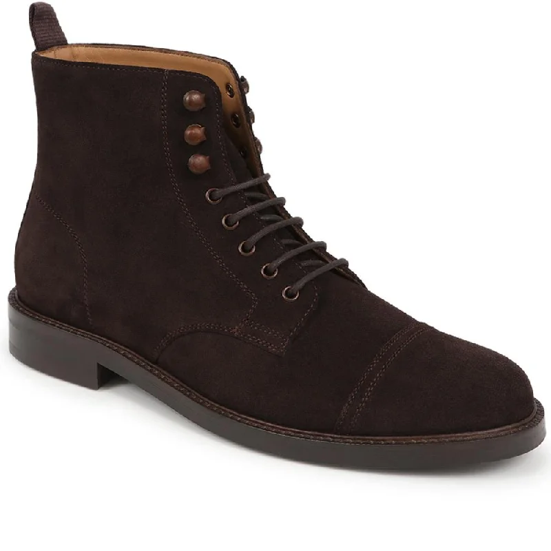 Breathable men's casual shoes for warm weatherFinch Leather Lace-Up Boots - FINCH / 325 742