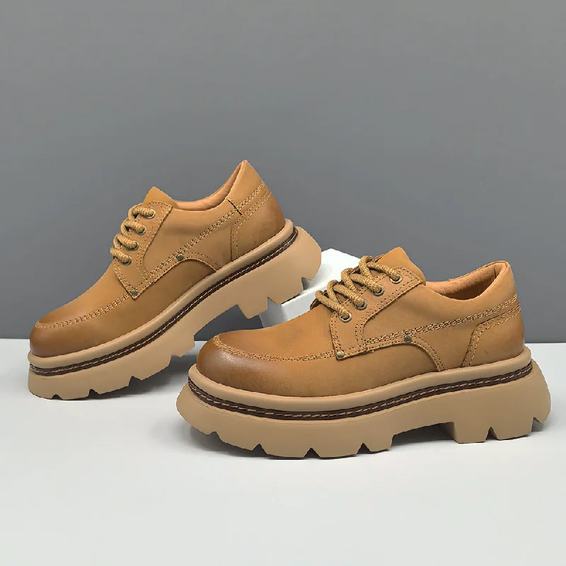 Men's casual shoes with a low - profile designMen Classic Solid Leather Work Casual Shoes Men's casual shoes with a low - profile designMen Classic Solid Leather Work Casual Shoes