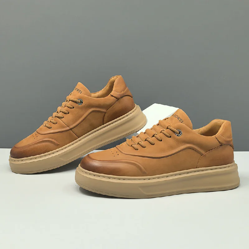 Men's casual shoes with a padded heel for comfortMen Fashion Solid Embossed Leather Casual Shoes Men's casual shoes with a padded heel for comfortMen Fashion Solid Embossed Leather Casual Shoes