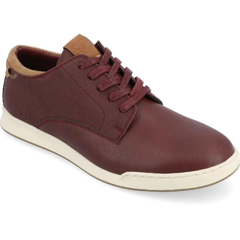 Men's formal shoes with a decorative perforationMens Faux Leather Lace-Up Loafers
