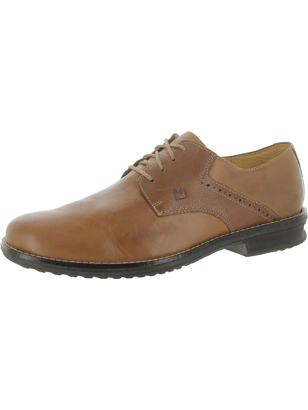 Men's formal shoes with a decorative perforationMens Leather Derby Shoes