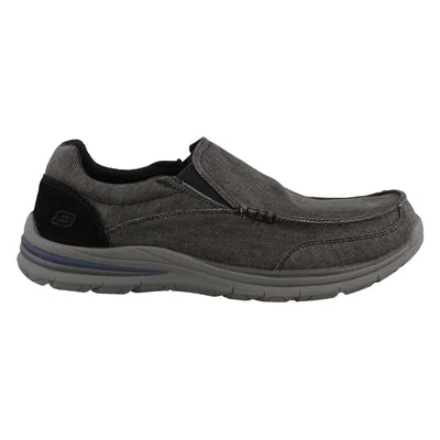 Men's casual shoes with a low - profile design64195-BLK Men's Skechers, Superior 2.0 Vorado Slip on Shoes Men's casual shoes with a low - profile design64195-BLK Men's Skechers, Superior 2.0 Vorado Slip on Shoes
