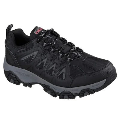 Leather men's casual shoes with a scuffed finishSKECHERS MENS TERRABITE 51844 BKCC