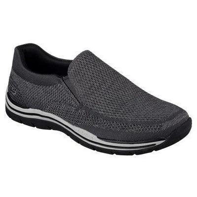 Men's casual shoes with a rubber toe cap for protectionSkechers USA Men's Expected Gomel Slip-On Loafer 65086 GRY Men's casual shoes with a rubber toe cap for protectionSkechers USA Men's Expected Gomel Slip-On Loafer 65086 GRY