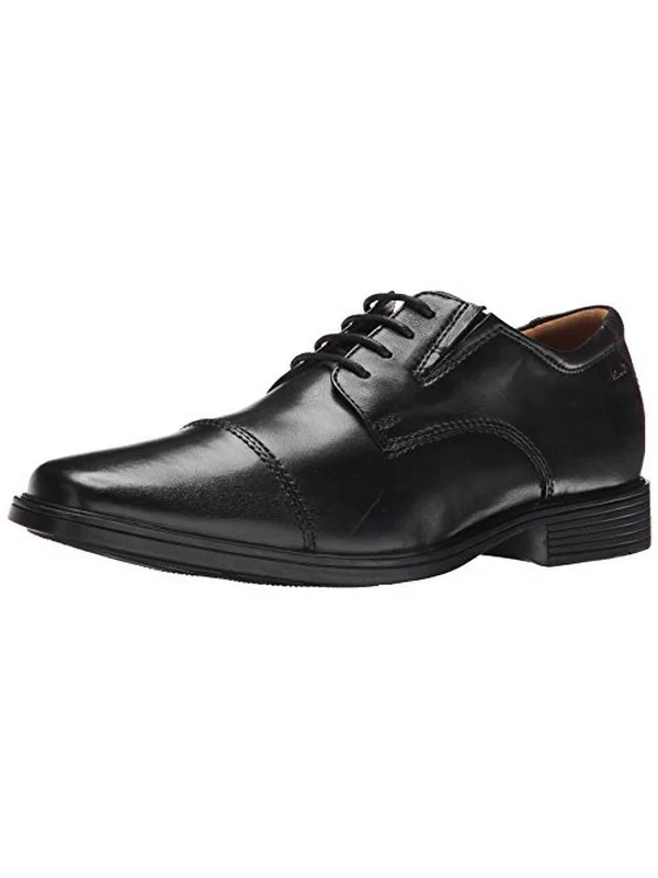 Men's formal shoes with a narrow toe boxTilden Mens Leather Cap Toe Derby Shoes
