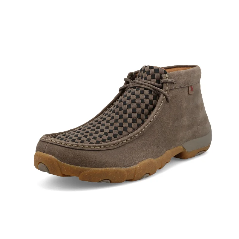 Leather men's casual shoes with a scuffed finishTwisted X Chukka Driving Moc