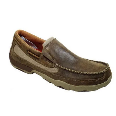 Men's casual shoes with a floral print for a unique styleTwisted X Men's Bomber Slip-on Driving Moc MDMS002 Bomber Cowhide Leather Men's casual shoes with a floral print for a unique styleTwisted X Men's Bomber Slip-on Driving Moc MDMS002 Bomber Cowhide Leather