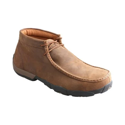 Leather men's casual shoes with a scuffed finishTwisted X Men's Waterproof Driving Mocs - MDMW001 Leather men's casual shoes with a scuffed finishTwisted X Men's Waterproof Driving Mocs - MDMW001