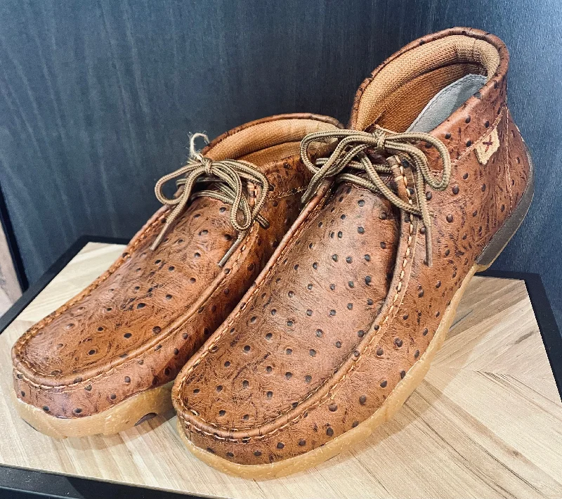 Men's casual shoes with a removable footbed for cleaningTwisted X Ostrich Print Original Driving Moc Men's casual shoes with a removable footbed for cleaningTwisted X Ostrich Print Original Driving Moc