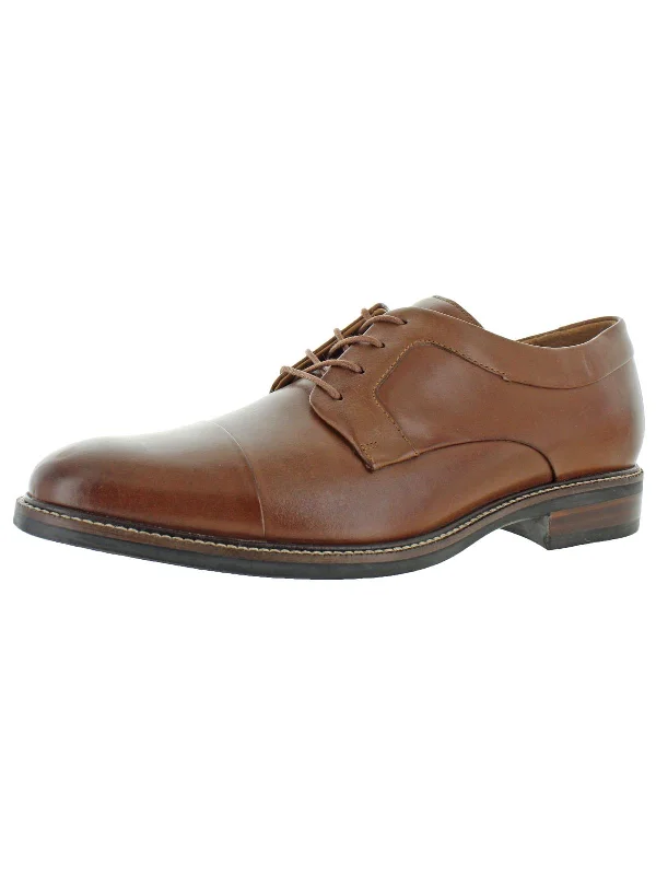 Men's formal shoes with a decorative perforationWarren Mens Leather Lace Up Derby Shoes Men's formal shoes with a decorative perforationWarren Mens Leather Lace Up Derby Shoes